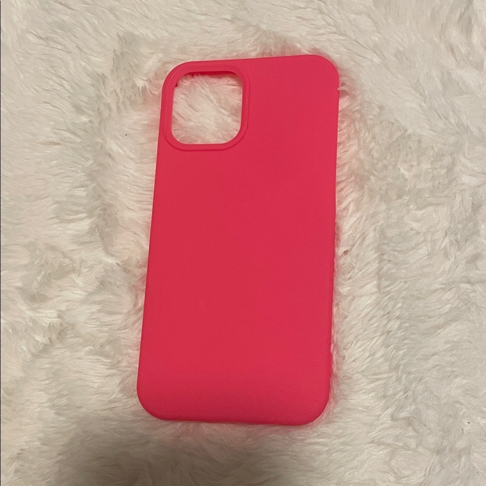 iPhone 12 Pink Silicone Phone Case